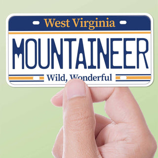 Sentinel Supply - Mountaineer West Virginia License Plate Sticker