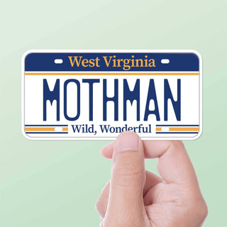 Sentinel Supply - Mothman West Virginia License Plate Cryptid Sticker